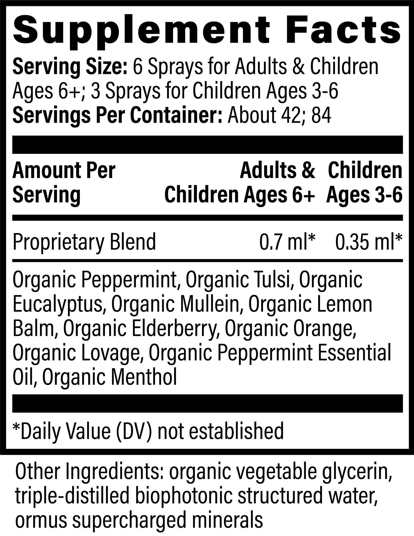Lung Health : Allergen Support Spray
