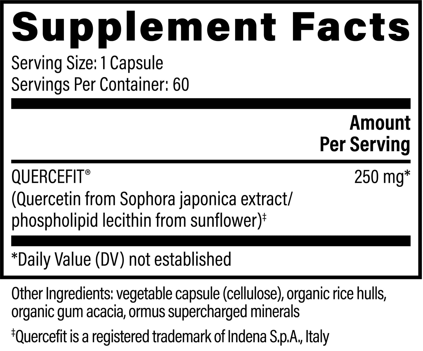 Quercetin: Histamine & Allergen Response