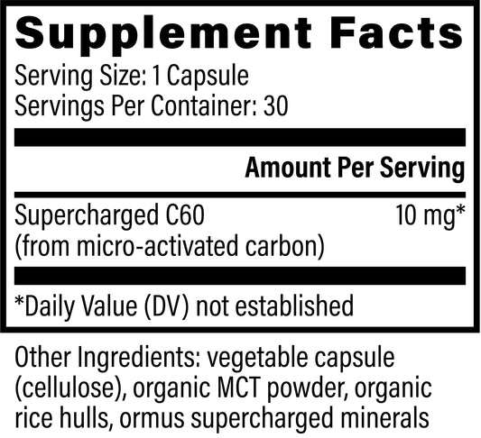 Supercharged C60®: 100,000x Enhancing Detoxification, Healthy Aging, Boosts Cellular Health, & Immune Defense