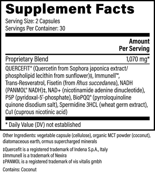 Ultimate Cellular Health: Promoting NAD+ Production, Preserving Telomeres, & Defending Against Oxidative Stress For Repair