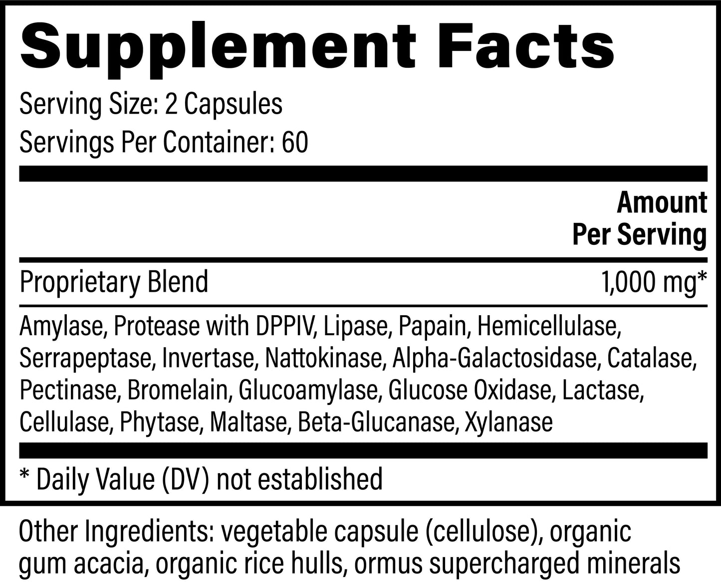 Ultimate Enzymes: Advanced Formula Breaks Down Fats, Carbohydrates, & Proteins, Alleviating Gas, Bloating, & Discomfort