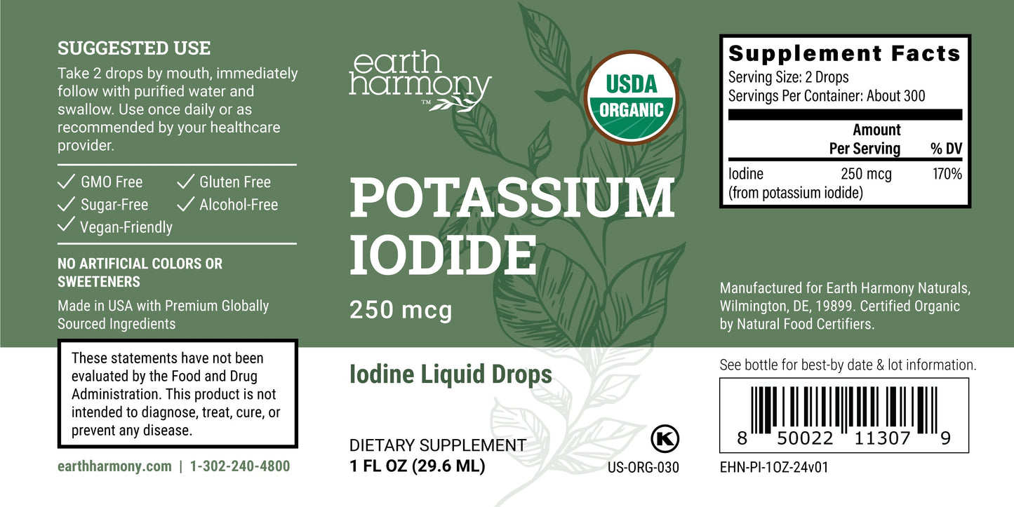 Potassium Iodine: Supports Healthy Thyroid Function