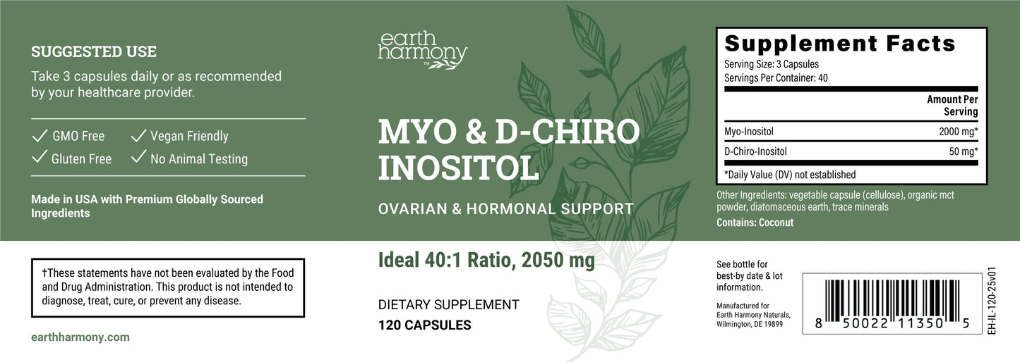 Myo & D-Chiro Inositol – Women’s Hormone Balance & Fertility Support