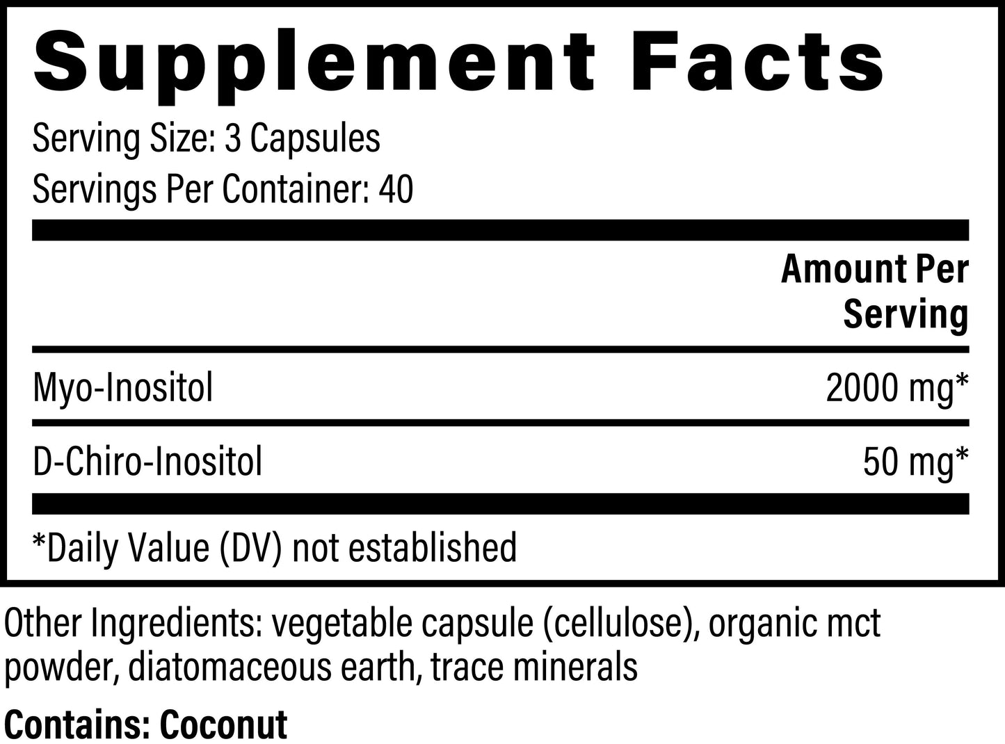 Myo & D-Chiro Inositol – Women’s Hormone Balance & Fertility Support