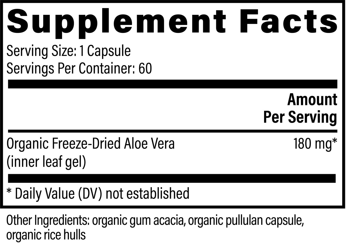Aloe Vera: Digestive Harmony Capsules