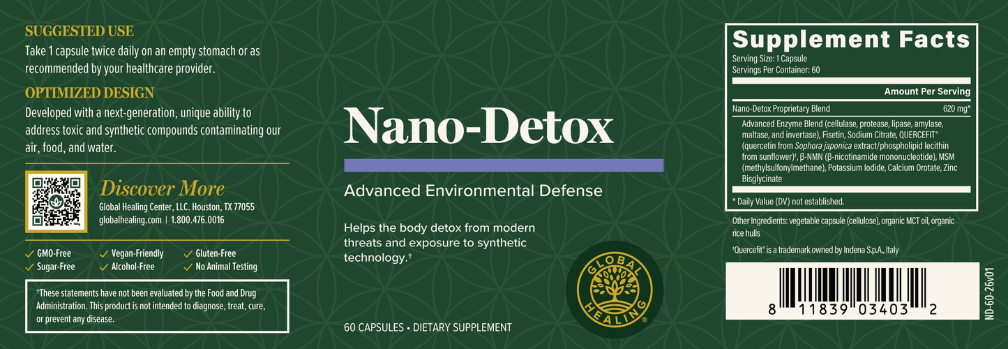 Nano Detox Capsules | Daily Cellular Detox & Energy Support
