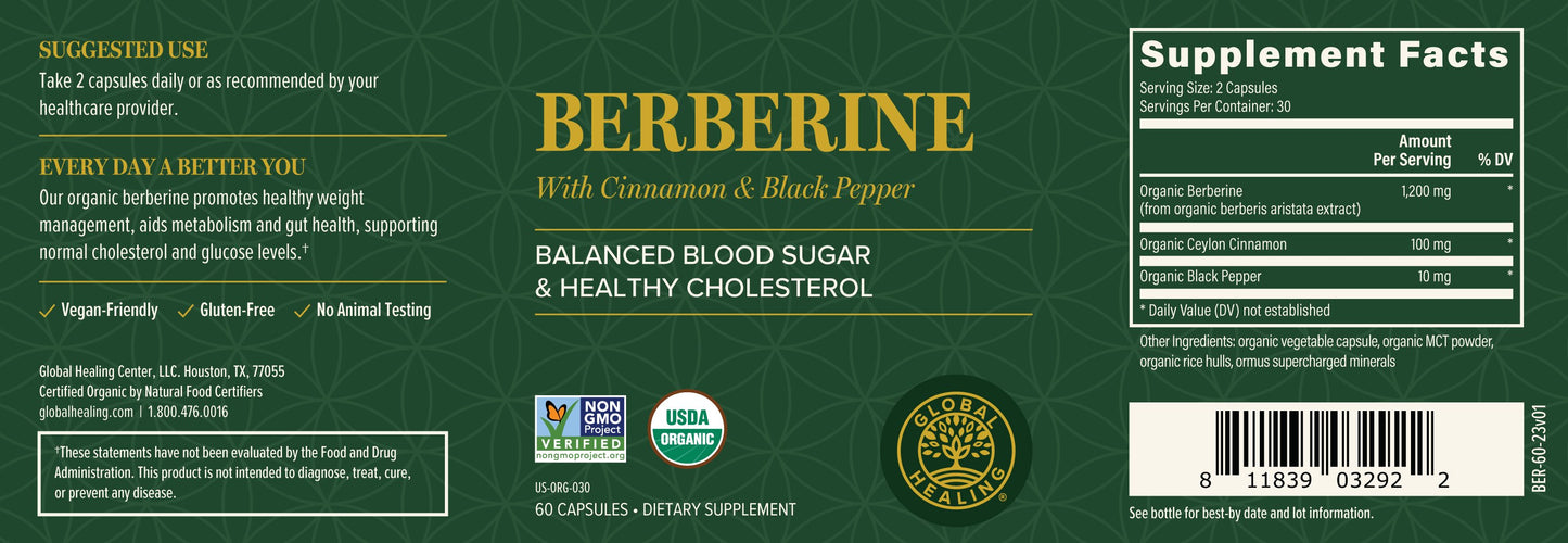Berberine: Metabolic Health & Balance Blood Glucose