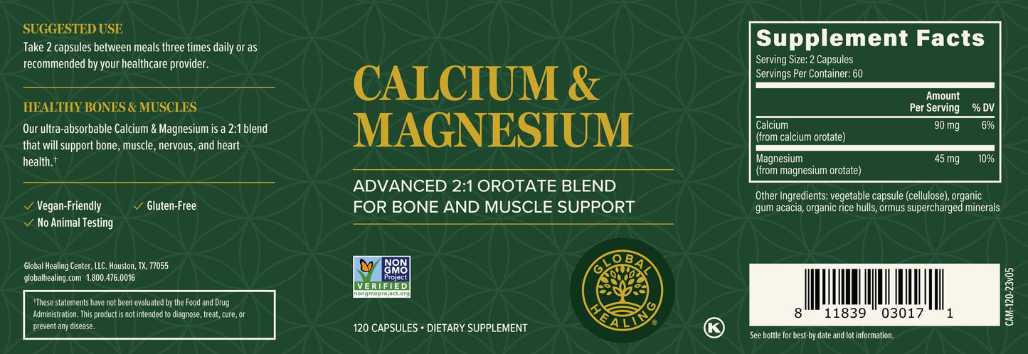 Calcium & Magnesium: Designed To Fortify Bones, Support Muscles, & Optimize Nervous System And Heart Function