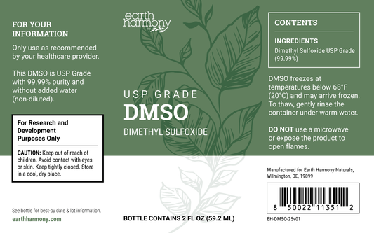 DMSO (Dimethyl Sulfoxide) – 99.99% Pure, Non-Diluted, GMO-Free