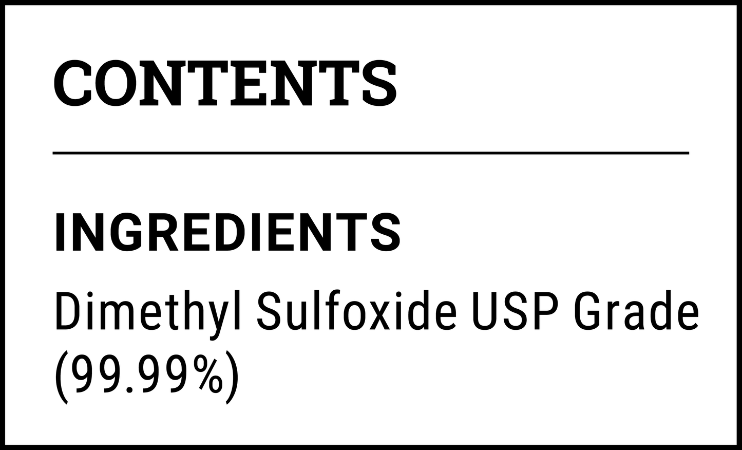 DMSO (Dimethyl Sulfoxide) – 99.99% Pure, Non-Diluted, GMO-Free