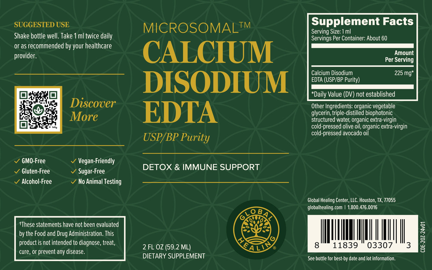 Calcium Disodium EDTA: Advanced Detox & Immune Support