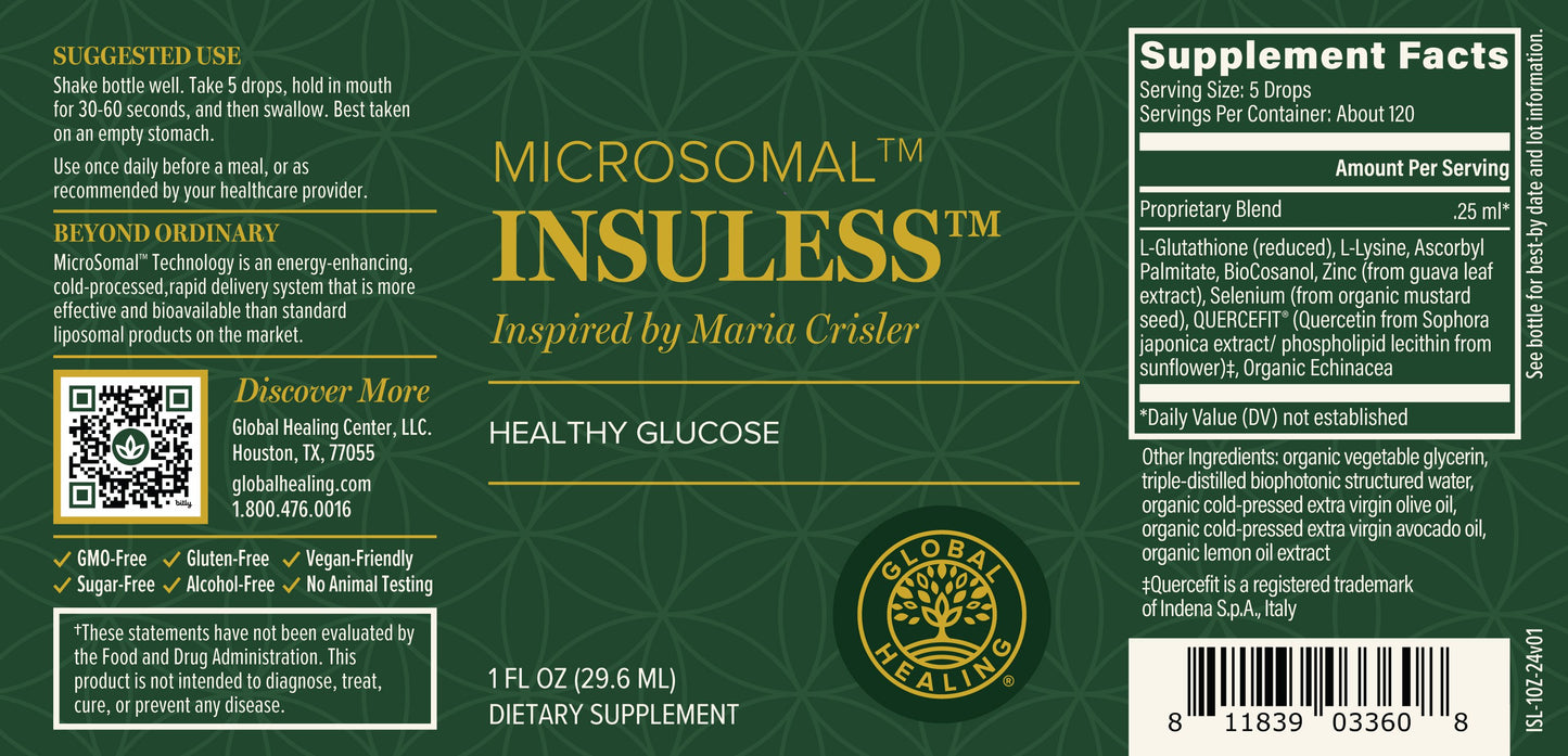 InsuLess: Glucose Regulation, Immune Support, And Protection Against Oxidative Stress