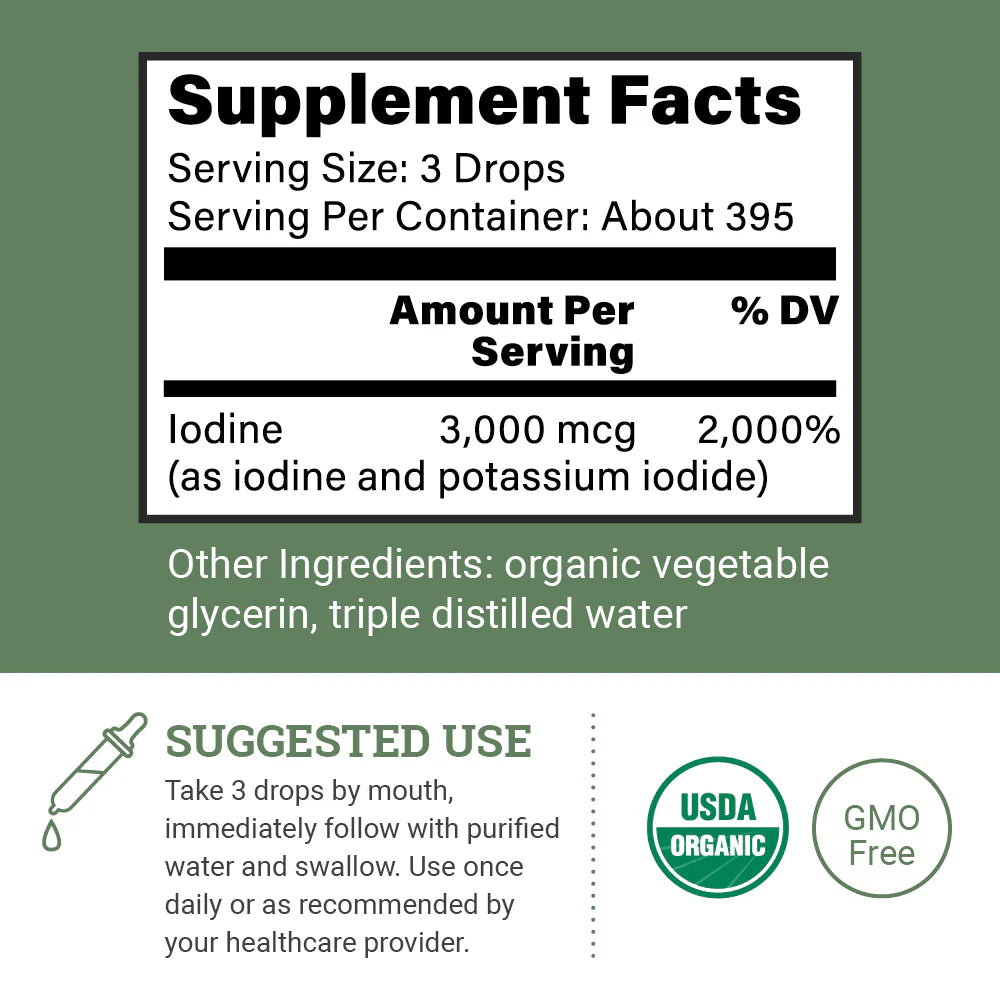 Lugol's Iodine: 2% Solution Blend Of Iodine & Potassium Iodide