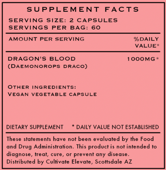 Dragon’s Blood Capsules – 3M+ Antioxidants Superfood for Skin, Gut & Detox Support