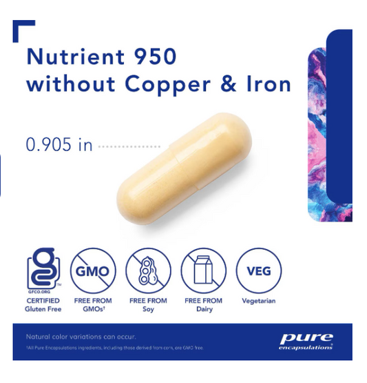 Nutrient 950 Without Copper & Iron – Advanced Multivitamin & Mineral Support