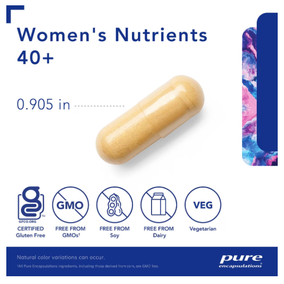 Women’s Nutrients 40+ – Advanced Multivitamin Support for Energy, Hormonal Balance & Healthy Aging