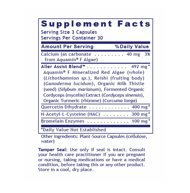 AllerCaps™ Allergy Support Supplement | Seasonal Allergy & Immune Support – Premier Research Labs