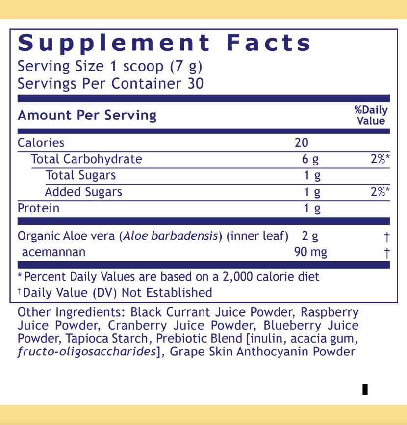 Organic Aloe Vera Powder, Mixed Berry | Digestive & Gut Health Support – Premier Research Labs