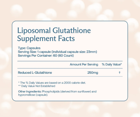 BodyBio Liposomal Glutathione | 250 mg Antioxidant & Cellular Support