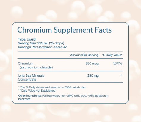 BodyBio Liquid Chromium | Chromium 5 Liquid Mineral