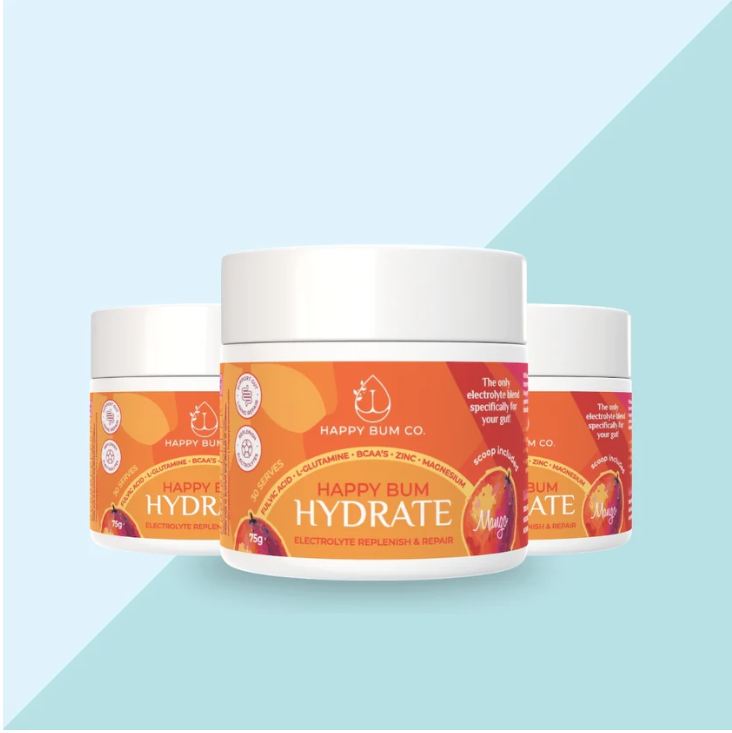 Happy Bum Hydrate – Gut-Loving Electrolyte Replenishment