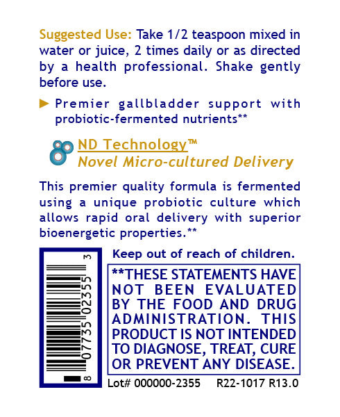 Premier Research Labs | Gallbladder-ND