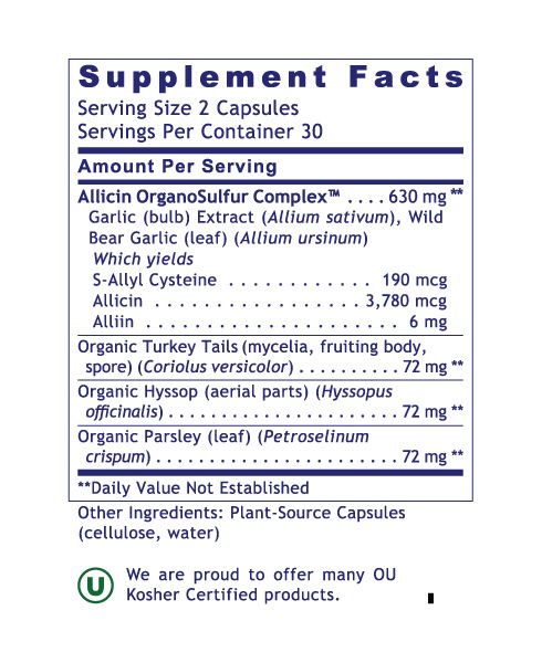 Allicidin™ – Advanced Garlic Extract for Immune, Cardiovascular & Microbial Balance Support