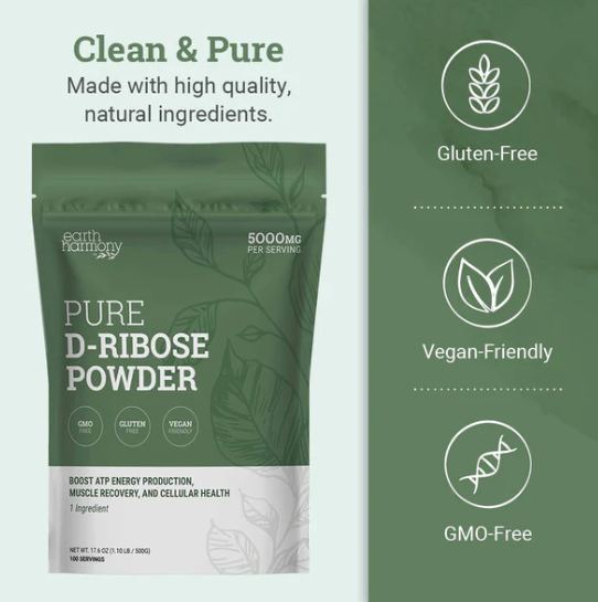 D-Ribose Powder – Cellular Energy & ATP Support for Performance & Recovery