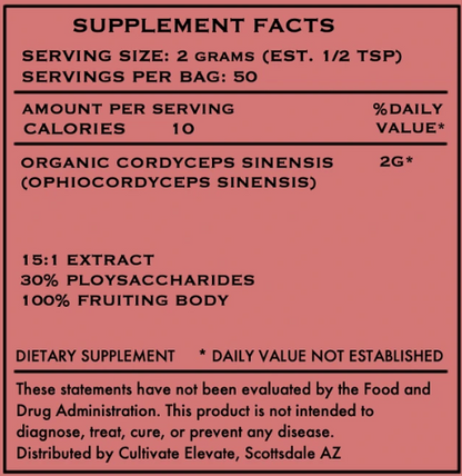 Organic Cordyceps Sinensis Extract – The Energy Mushroom for Natural Vitality & Endurance