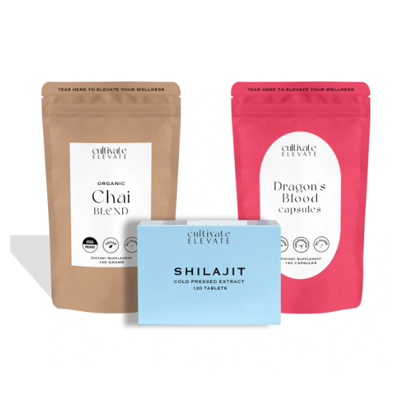 SCP Trio – Shilajit, Chaga & Dragon’s Blood Superblend for Energy, Immunity & Cellular Support