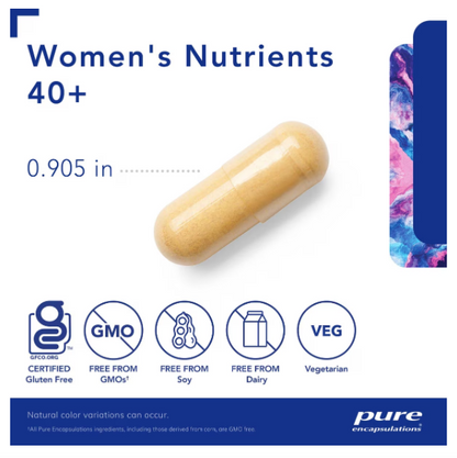 Women’s Nutrients 40+ – Advanced Multivitamin Support for Energy, Hormonal Balance & Healthy Aging