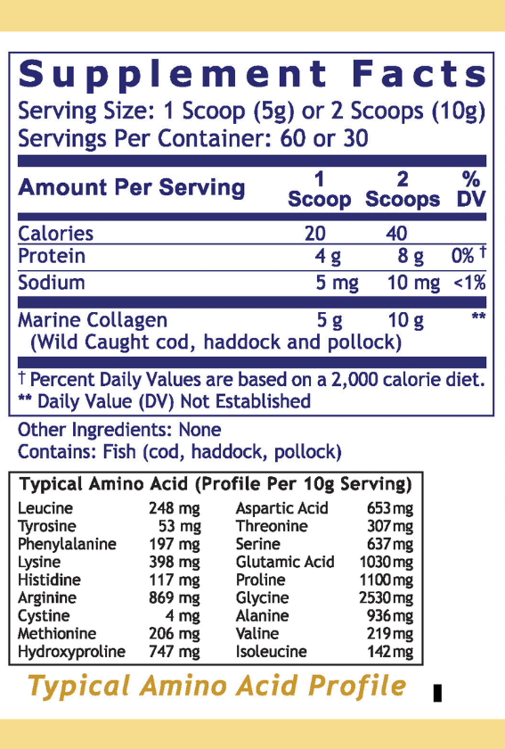 Premier Research Labs | Marine Collagen - Hydrolyzed Marine Collagen for Skin, Hair, Nails & Joint Support