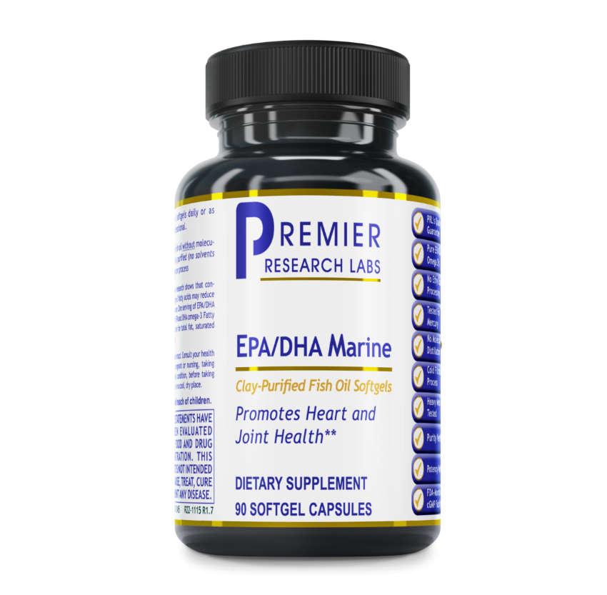 Premier Research Labs | EPA & DHA Marine – Omega-3 Fish Oil for Heart, Brain & Joint Health
