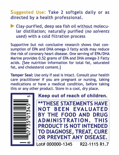 Premier Research Labs | EPA & DHA Marine – Omega-3 Fish Oil for Heart, Brain & Joint Health