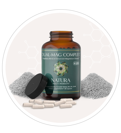 Natura Health Products | Dual-Mag Complex® – Advanced Magnesium Chelates for Heart, Muscle, Nervous System & Relaxation Support