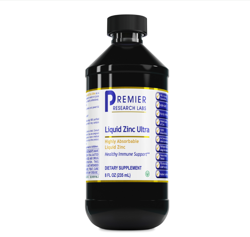 Premier Research Labs | Liquid Zinc Ultra – High-Potency Liquid Zinc for Immune, Skin & Antioxidant Support