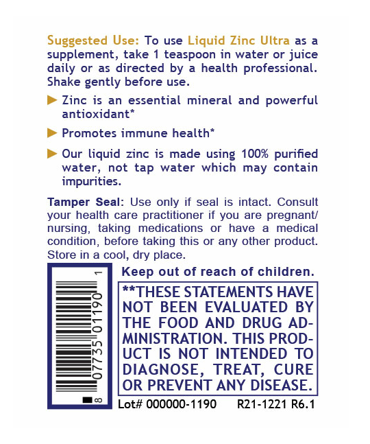 Premier Research Labs | Liquid Zinc Ultra – High-Potency Liquid Zinc for Immune, Skin & Antioxidant Support
