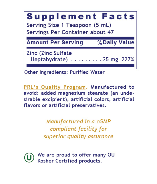 Premier Research Labs | Liquid Zinc Ultra – High-Potency Liquid Zinc for Immune, Skin & Antioxidant Support