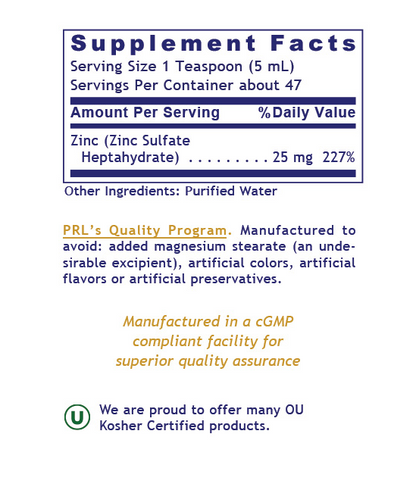 Premier Research Labs | Liquid Zinc Ultra – High-Potency Liquid Zinc for Immune, Skin & Antioxidant Support