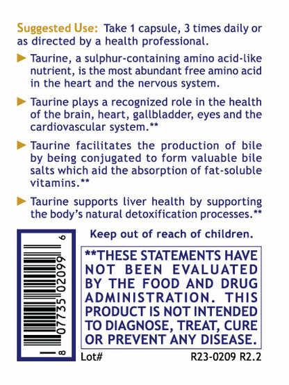 Premier Research Labs | Taurine Blend, Premier – Taurine for Cardiovascular, Gallbladder & Liver Support