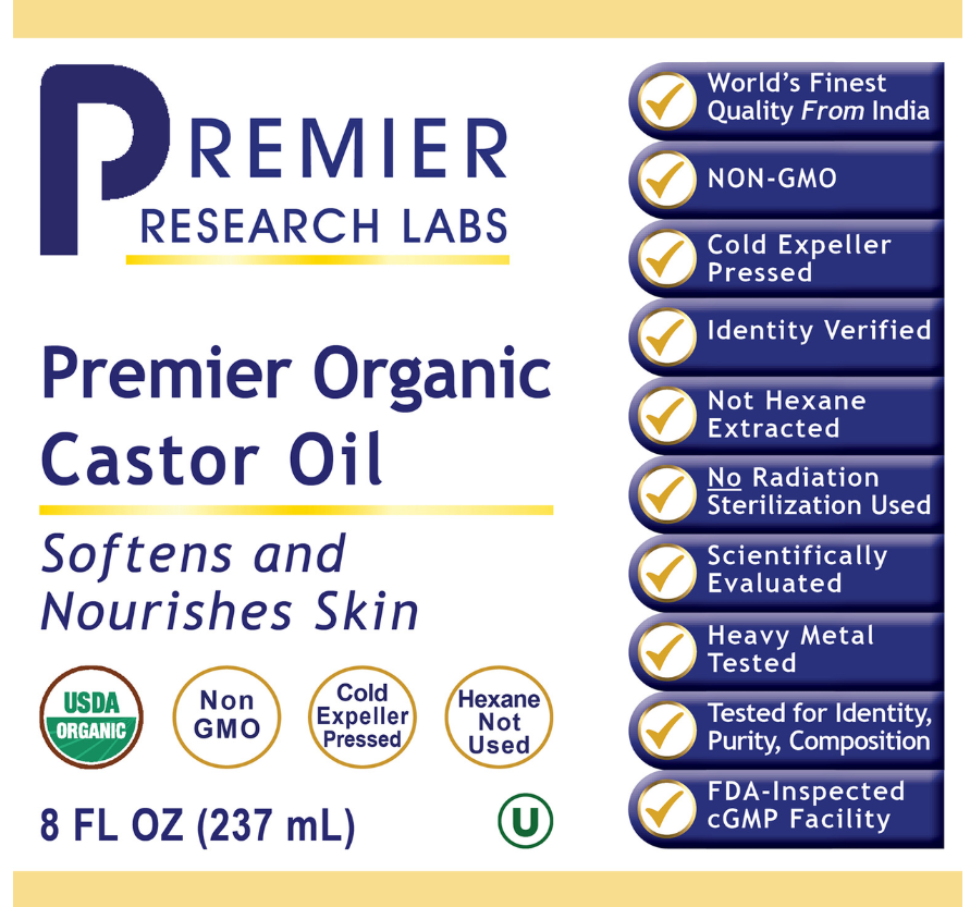 Organic Castor Oil, Premier – Cold-Pressed Castor Oil for Skin & Castor Oil Packs