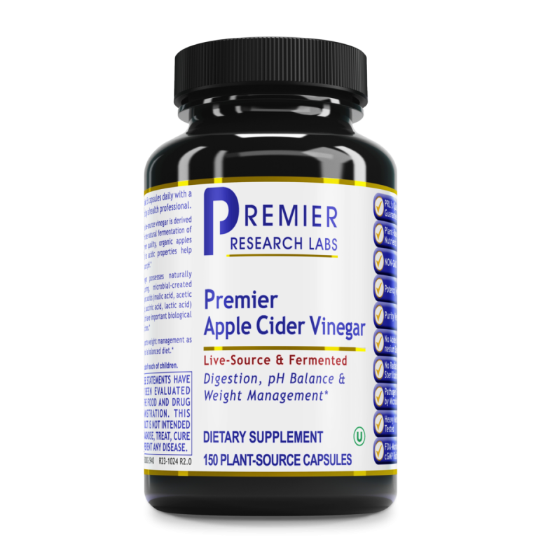 Apple Cider Vinegar, Premier – Organic ACV Capsules for Digestive & pH Support