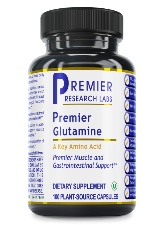 Glutamine, Premier – L-Glutamine for Gastrointestinal & Muscle Support