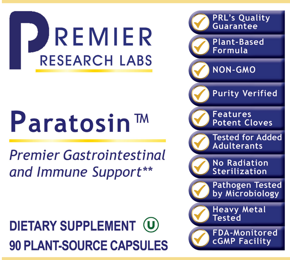 Paratosin™ – Botanical Gut & Immune Support with Clove, Reishi & Olive Leaf