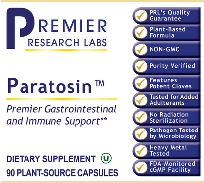 Paratosin™ – Botanical Gut & Immune Support with Clove, Reishi & Olive Leaf