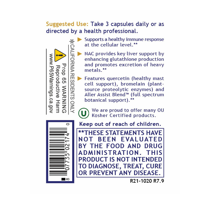 AllerCaps™ Allergy Support Supplement | Seasonal Allergy & Immune Support – Premier Research Labs