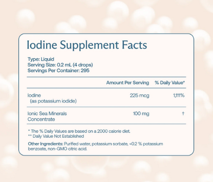 BodyBio Liquid Iodine | Thyroid & Immune Support