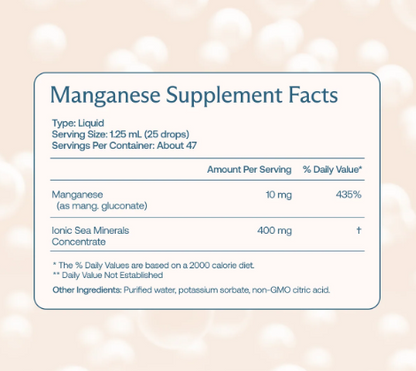 BodyBio Liquid Manganese Supplement | Cellular & Mineral Support