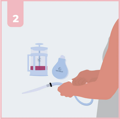 Happy Bum Bulb - Enema Bulb Implant Kit