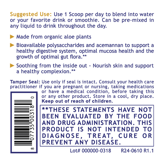 Premier Research Labs Aloe Powder – Mixed Berry Flavor | Digestive Support